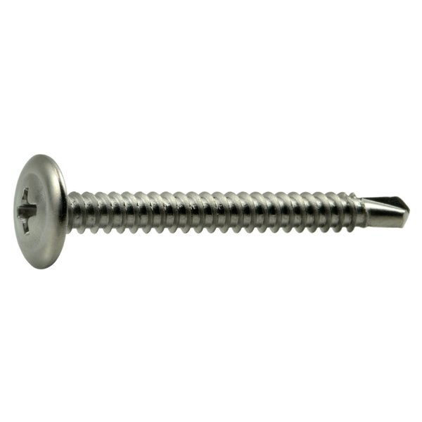 Midwest Fastener Self-Drilling Screw, #8 x 1-5/8 in, Stainless Steel Phillips Drive, 50 PK 53713